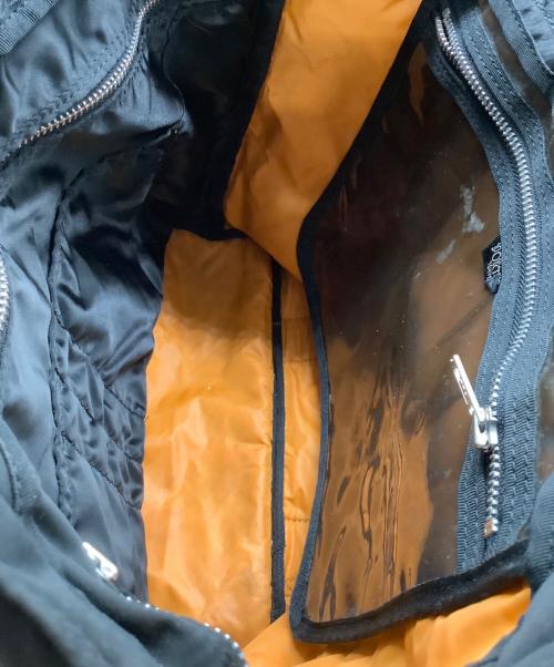 PORTER（ポーター）PORTER (ポーター) トートバッグ ブラック×オレンジの古着・服飾アイテム