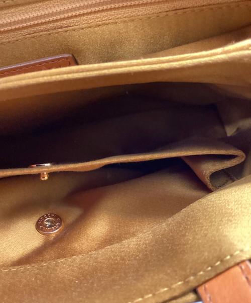 BVLGARI（ブルガリ）BVLGARI (ブルガリ) 2wayハンドバッグ ブラウンの古着・服飾アイテム