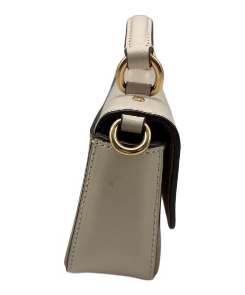 COACH（コーチ）COACH (コーチ) ミニ ジョージー トップ ハンドル クロスボディ・ブロックド アイボリー×ベージュの古着・服飾アイテム