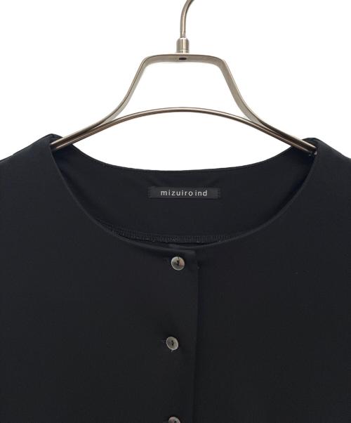 mizuiro-ind（ミズイロインド）mizuiro-ind (ミズイロインド) 薄手カーディガン ブラック サイズ:FREEの古着・服飾アイテム