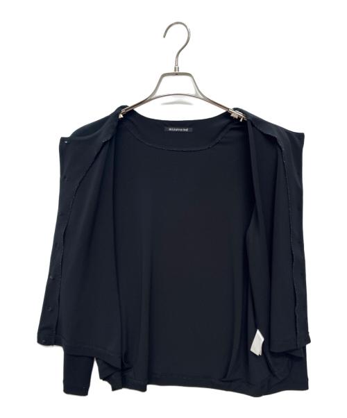 mizuiro-ind（ミズイロインド）mizuiro-ind (ミズイロインド) 薄手カーディガン ブラック サイズ:FREEの古着・服飾アイテム