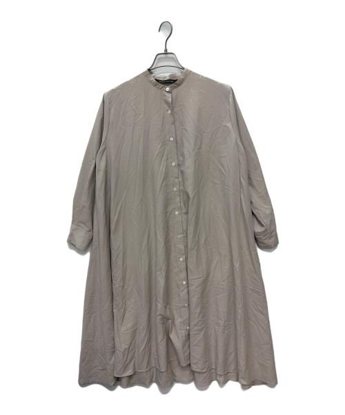 mizuiro-ind（ミズイロインド）mizuiro-ind (ミズイロインド) シャツワンピース ベージュ サイズ:FREEの古着・服飾アイテム