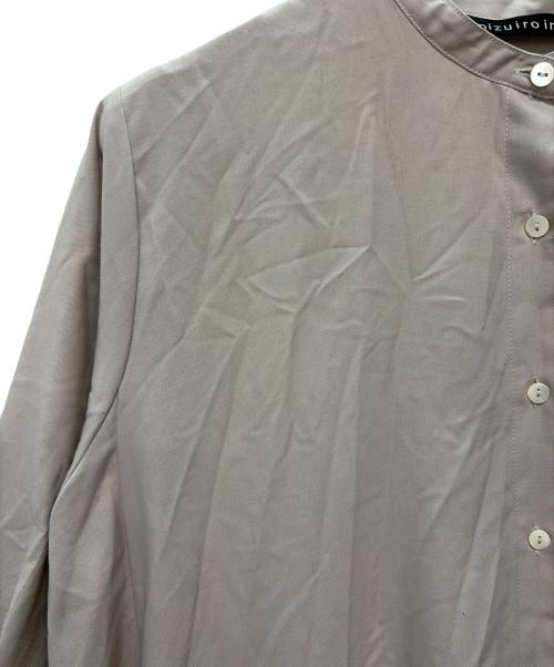 mizuiro-ind（ミズイロインド）mizuiro-ind (ミズイロインド) シャツワンピース ベージュ サイズ:FREEの古着・服飾アイテム