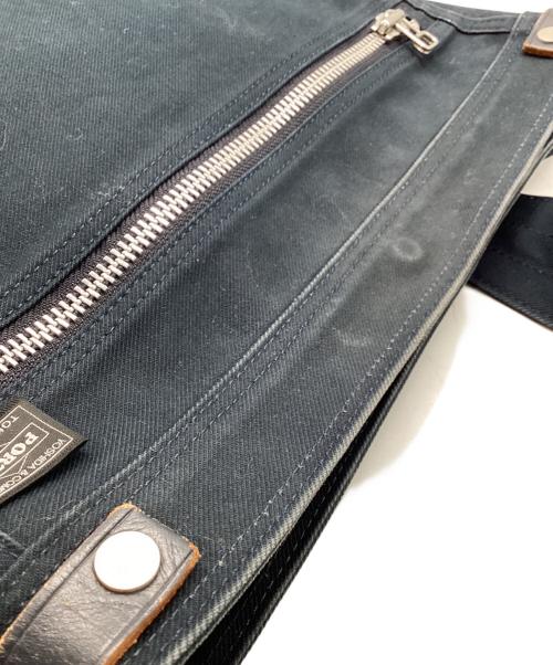 PORTER（ポーター）PORTER (ポーター) キャンバスショルダーバッグ ブラックの古着・服飾アイテム