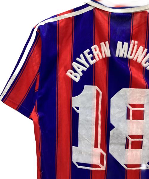 Bayern Munchen（バイエルミュウヘン）Bayern Munchen (バイエルミュウヘン) adidas (アディダス) ゲームシャツ レッド×ブルー サイズ:Lの古着・服飾アイテム