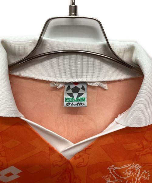 LOTTO（ロット）LOTTO (ロット) オランダ代表 (オランダダイヒョウ) ゲームシャツ オレンジ サイズ:Lの古着・服飾アイテム