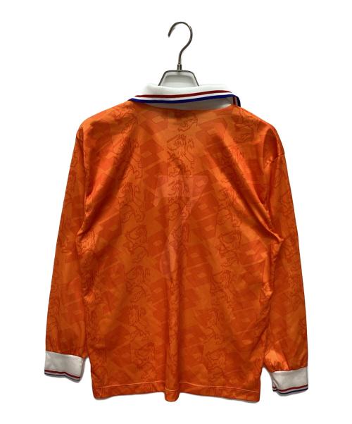 LOTTO（ロット）LOTTO (ロット) オランダ代表 (オランダダイヒョウ) ゲームシャツ オレンジ サイズ:Lの古着・服飾アイテム