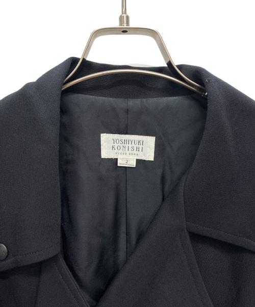YOSHIYUKI KONISHI FICCE UOMO（ヨシユキコニシフィッチェウォーモ）YOSHIYUKI KONISHI FICCE UOMO (ヨシユキコニシフィッチェウォーモ) ウール ライダースジャケット ブラック サイズ:Ｍの古着・服飾アイテム