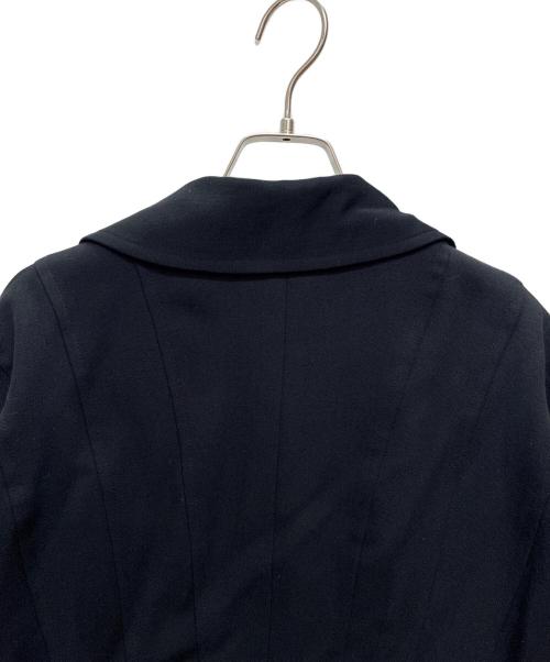 YOSHIYUKI KONISHI FICCE UOMO（ヨシユキコニシフィッチェウォーモ）YOSHIYUKI KONISHI FICCE UOMO (ヨシユキコニシフィッチェウォーモ) ウール ライダースジャケット ブラック サイズ:Ｍの古着・服飾アイテム