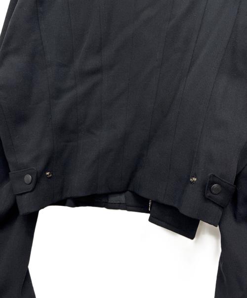 YOSHIYUKI KONISHI FICCE UOMO（ヨシユキコニシフィッチェウォーモ）YOSHIYUKI KONISHI FICCE UOMO (ヨシユキコニシフィッチェウォーモ) ウール ライダースジャケット ブラック サイズ:Ｍの古着・服飾アイテム