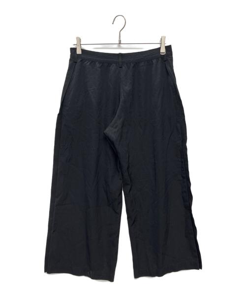 Y's（ワイズ）Y's (ワイズ) ウールギャバ ワイドパンツ ブラック サイズ:size 3の古着・服飾アイテム