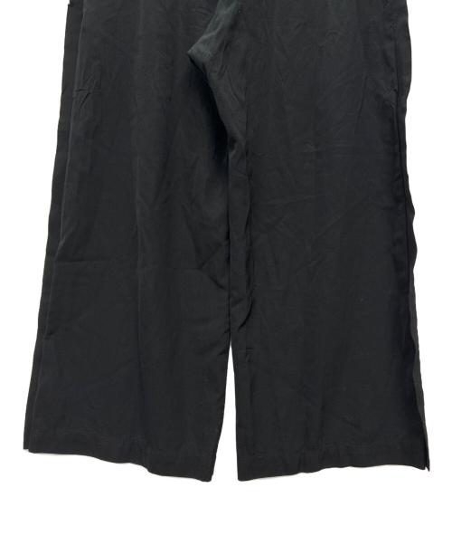 Y's（ワイズ）Y's (ワイズ) ウールギャバ ワイドパンツ ブラック サイズ:size 3の古着・服飾アイテム