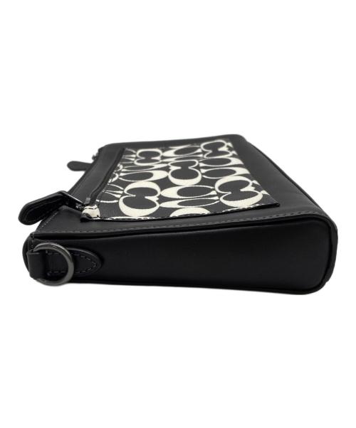 COACH（コーチ）COACH (コーチ) ホールデン クロスボディ シグネチャー・キャンバス ブラック×ホワイトの古着・服飾アイテム