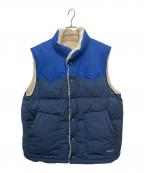Patagoniaパタゴニア）の古着「リバーシブル ビビー ダウンベスト」｜ブルー×ベージュ