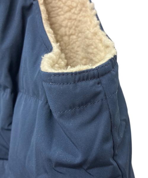 Patagonia（パタゴニア）Patagonia (パタゴニア) リバーシブル ビビー ダウンベスト ブルー×ベージュ サイズ:不明の古着・服飾アイテム