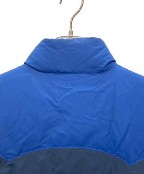 Patagonia（パタゴニア）Patagonia (パタゴニア) リバーシブル ビビー ダウンベスト ブルー×ベージュ サイズ:不明の古着・服飾アイテム