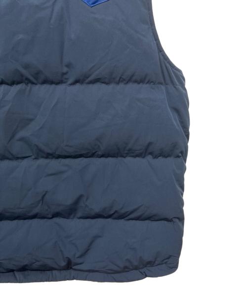 Patagonia（パタゴニア）Patagonia (パタゴニア) リバーシブル ビビー ダウンベスト ブルー×ベージュ サイズ:不明の古着・服飾アイテム