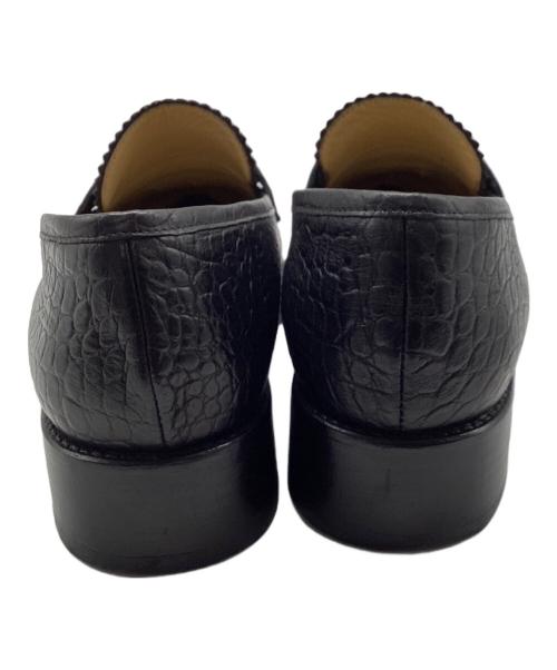 TOGA PULLA（トーガ プルラ）TOGA PULLA (トーガ プルラ) 厚底ローファー ブラック×グリーン サイズ:23.5の古着・服飾アイテム