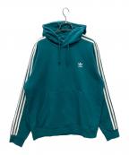 adidasアディダス）の古着「プルオーバーパーカー」｜グリーン