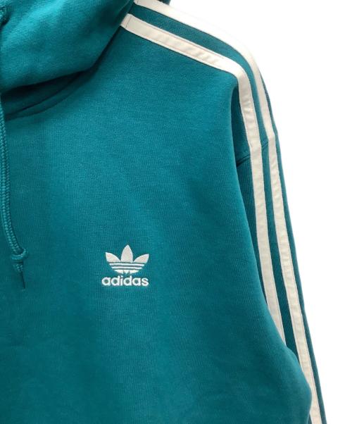adidas（アディダス）adidas (アディダス) プルオーバーパーカー グリーン サイズ:XLの古着・服飾アイテム