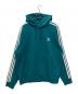 adidas（アディダス）の古着「プルオーバーパーカー」｜グリーン