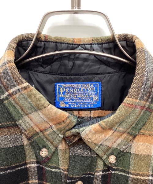 PENDLETON（ペンドルトン）PENDLETON (ペンドルトン) 70-80s ボタンダウン ウールシャツ サイズ:Mの古着・服飾アイテム