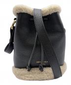 CHRISTIAN VILLAクリスチャンヴィラ）の古着「ショルダーバッグ」｜ブラック×ボア