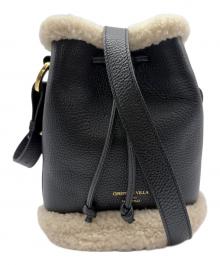 CHRISTIAN VILLA（クリスチャンヴィラ）の古着「ショルダーバッグ」｜ブラック×ボア