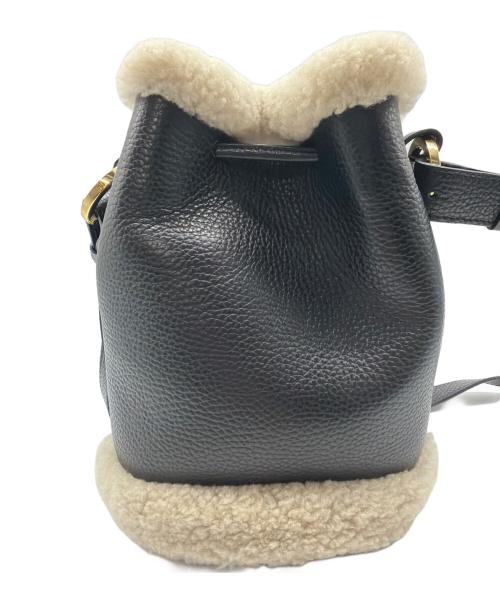 CHRISTIAN VILLA（クリスチャンヴィラ）CHRISTIAN VILLA (クリスチャンヴィラ) ショルダーバッグ ブラック×ボアの古着・服飾アイテム