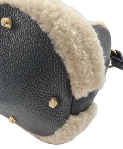 CHRISTIAN VILLA（クリスチャンヴィラ）CHRISTIAN VILLA (クリスチャンヴィラ) ショルダーバッグ ブラック×ボアの古着・服飾アイテム