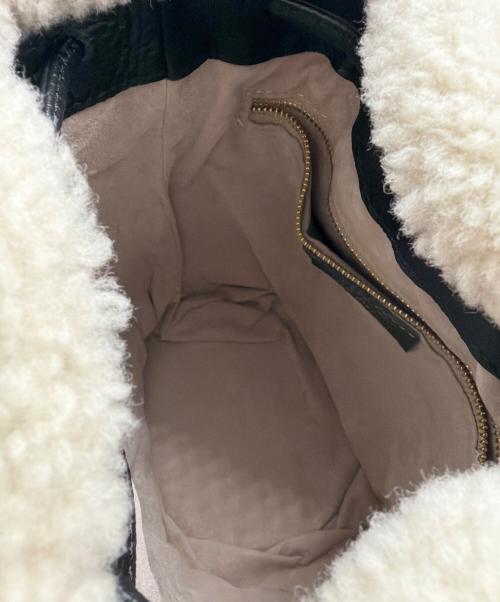 CHRISTIAN VILLA（クリスチャンヴィラ）CHRISTIAN VILLA (クリスチャンヴィラ) ショルダーバッグ ブラック×ボアの古着・服飾アイテム