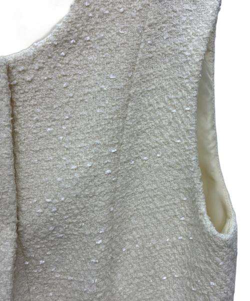 Apuweiser-riche（アプワイザーリッシェ）Apuweiser-riche (アプワイザーリッシェ) ツイードジレ ホワイト サイズ:SIZE 2の古着・服飾アイテム