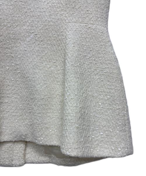 Apuweiser-riche（アプワイザーリッシェ）Apuweiser-riche (アプワイザーリッシェ) ツイードジレ ホワイト サイズ:SIZE 2の古着・服飾アイテム