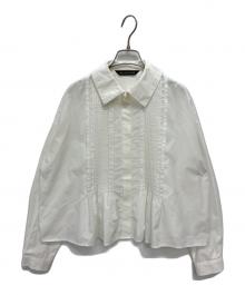 mizuiro-ind（ミズイロインド）の古着「ショート丈ワイドシャツ」｜ホワイト