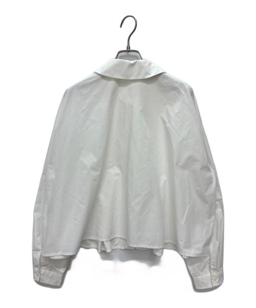 mizuiro-ind（ミズイロインド）mizuiro-ind (ミズイロインド) ショート丈ワイドシャツ ホワイト サイズ:FREEの古着・服飾アイテム