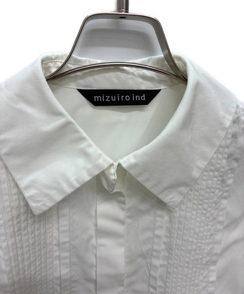 mizuiro-ind（ミズイロインド）mizuiro-ind (ミズイロインド) ショート丈ワイドシャツ ホワイト サイズ:FREEの古着・服飾アイテム