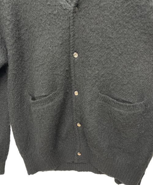 NUMBER (N)INE（ナンバーナイン）NUMBER (N)INE (ナンバーナイン) MOHAIR SOLID JACQUARD KNIT CARDIGAN ブラック サイズ:size 3の古着・服飾アイテム