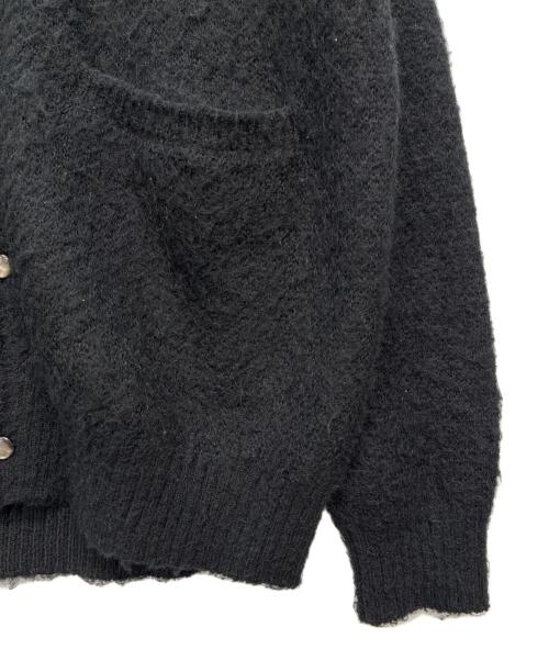 NUMBER (N)INE（ナンバーナイン）NUMBER (N)INE (ナンバーナイン) MOHAIR SOLID JACQUARD KNIT CARDIGAN ブラック サイズ:size 3の古着・服飾アイテム