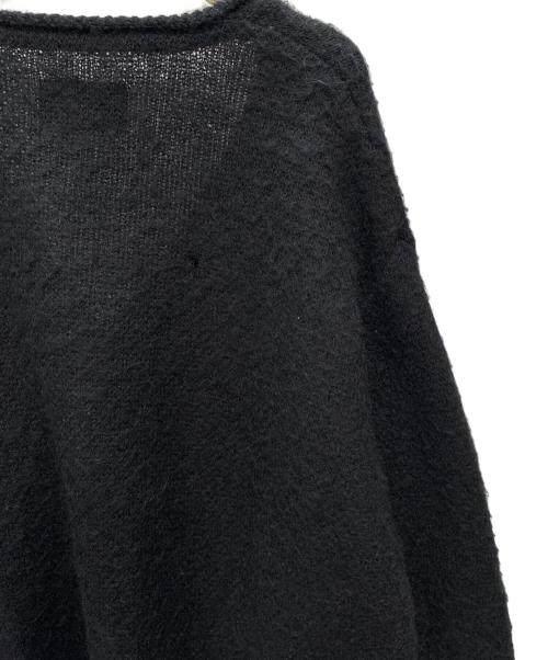 NUMBER (N)INE（ナンバーナイン）NUMBER (N)INE (ナンバーナイン) MOHAIR SOLID JACQUARD KNIT CARDIGAN ブラック サイズ:size 3の古着・服飾アイテム