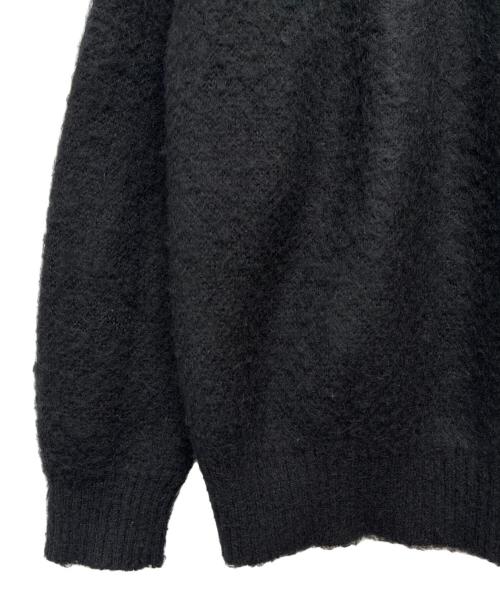 NUMBER (N)INE（ナンバーナイン）NUMBER (N)INE (ナンバーナイン) MOHAIR SOLID JACQUARD KNIT CARDIGAN ブラック サイズ:size 3の古着・服飾アイテム
