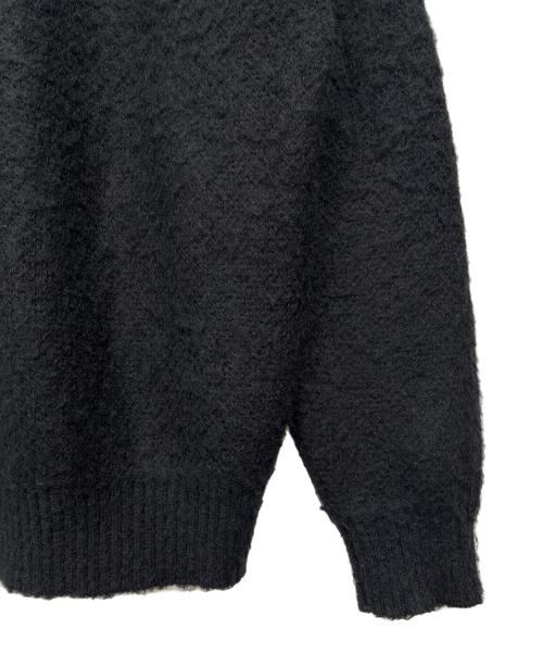 NUMBER (N)INE（ナンバーナイン）NUMBER (N)INE (ナンバーナイン) MOHAIR SOLID JACQUARD KNIT CARDIGAN ブラック サイズ:size 3の古着・服飾アイテム