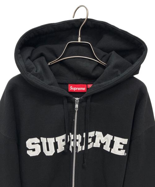 SUPREME（シュプリーム）Supreme (シュプリーム) 25AW COLLEGIATE APPLIQUE ZIP UP HOODED SWEATSHIRT ブラック サイズ:SIZE Lの古着・服飾アイテム