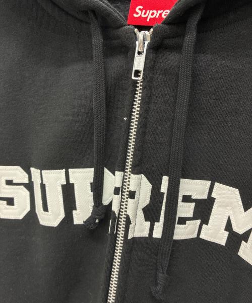 SUPREME（シュプリーム）Supreme (シュプリーム) 25AW COLLEGIATE APPLIQUE ZIP UP HOODED SWEATSHIRT ブラック サイズ:SIZE Lの古着・服飾アイテム