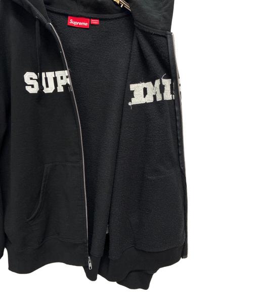 SUPREME（シュプリーム）Supreme (シュプリーム) 25AW COLLEGIATE APPLIQUE ZIP UP HOODED SWEATSHIRT ブラック サイズ:SIZE Lの古着・服飾アイテム