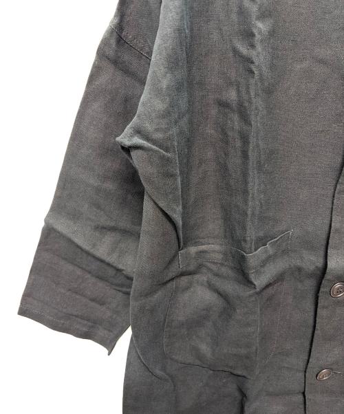 Yarmo（ヤーモ）Yarmo (ヤーモ) 【イングランド製】ステンカラーコート ネイビー サイズ:40の古着・服飾アイテム