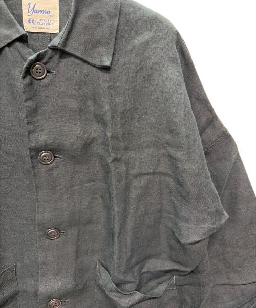 Yarmo（ヤーモ）Yarmo (ヤーモ) 【イングランド製】ステンカラーコート ネイビー サイズ:40の古着・服飾アイテム