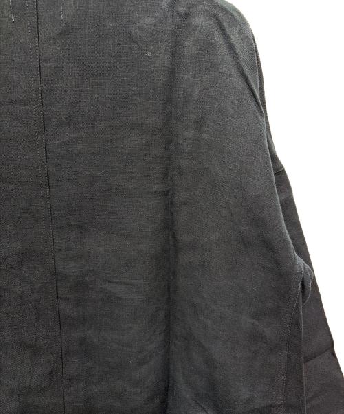 Yarmo（ヤーモ）Yarmo (ヤーモ) 【イングランド製】ステンカラーコート ネイビー サイズ:40の古着・服飾アイテム