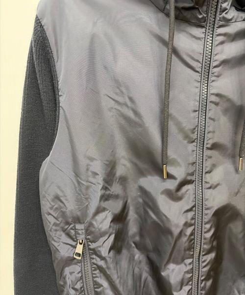 MONCLER（モンクレール）MONCLER (モンクレール) ニット切替ジップパーカー ネイビー サイズ:SIZE Sの古着・服飾アイテム