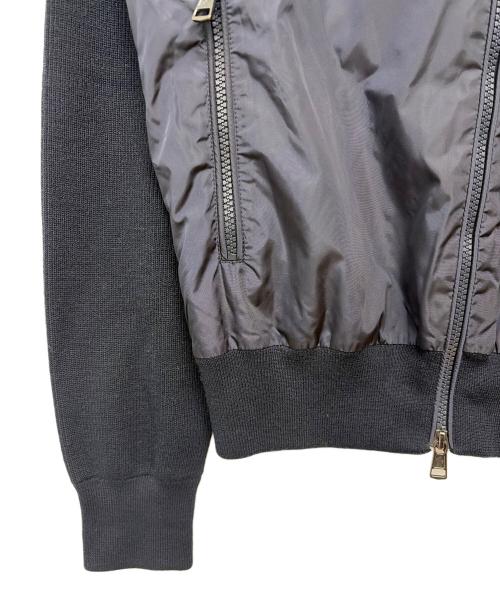 MONCLER（モンクレール）MONCLER (モンクレール) ニット切替ジップパーカー ネイビー サイズ:SIZE Sの古着・服飾アイテム