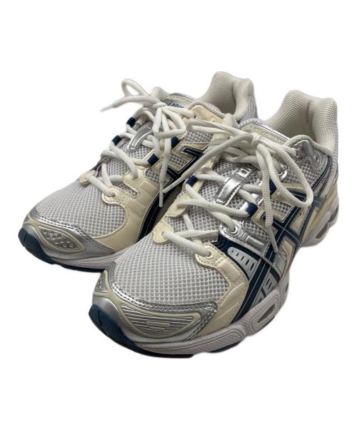 asics（アシックス）asics (アシックス) GEL-NIMBUS 9 ベージュ×ネイビー サイズ:27.5cmの古着・服飾アイテム